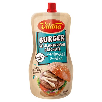 Obrázek Vitana Burger se slaninovou příchutí grilovací omáčka 220g