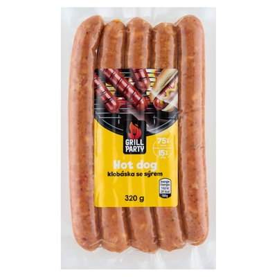 Obrázek GRILL Party Hot dog klobáska se sýrem 320g