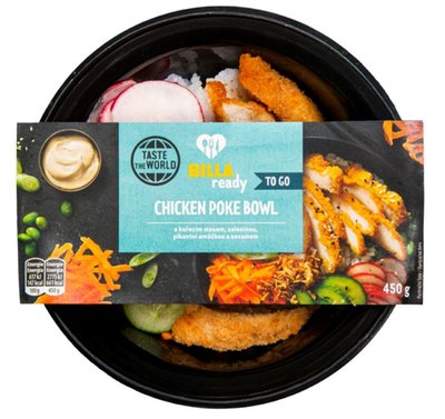 Obrázek BILLA Ready Chicken Poke Bowl 450 g