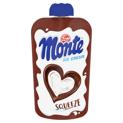 Obrázek Zott Monte Mléčný mražený krém s kakaovou a lískovoořechovou příchutí 100ml
