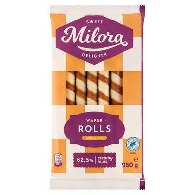 Obrázek Milora Oplatkové trubičky s čokoládovou náplní 280g