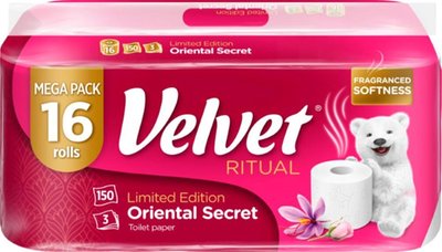 Obrázek Velvet toaletní papír Ritual Oriental Secret 3 vrstvy, 16 rolí
