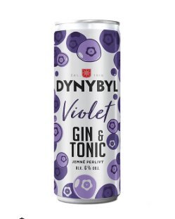 Obrázek DYNYBYL VIOLET GIN&TON 4,5% 0,25L