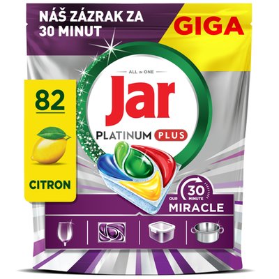 Obrázek Jar Our 30 Minute Miracle Platinum Plus Kapsle Do Myčky Nádobí, 82 X