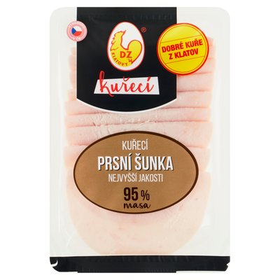 Obrázek DZ Klatovy Kuřecí prsní šunka nejvyšší jakosti 0,100kg