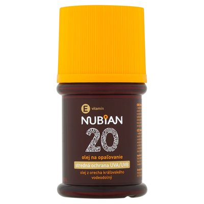 Obrázek Nubian Voděodolný olej na opalování SPF 20 60ml