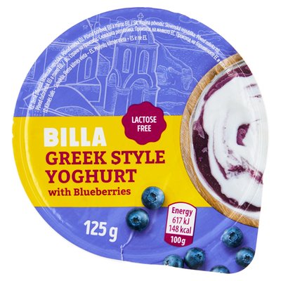 Obrázek BILLA Jogurt borůvkový 125g