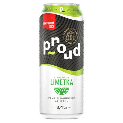 Obrázek Proud S příchutí limetka pivo výčepní ochucené 0,5l