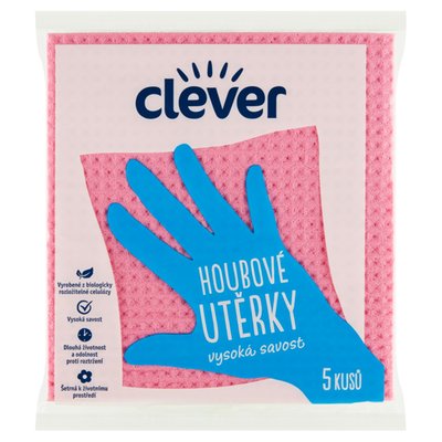Obrázek clever Houbové utěrky 5 ks