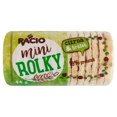 Obrázek Racio Mini rolky cizrna & hrášek 44g