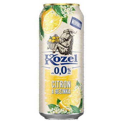 Obrázek Velkopopovický Kozel S příchutí citron a bezinka 0,5l