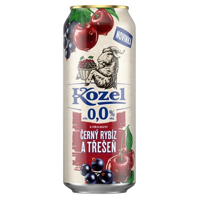 Obrázek Kozel S příchutí černý rybíz a třešeň 0,5l