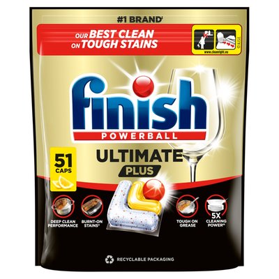 Obrázek Finish Ultimate Plus kapsle do myčky nádobí - Lemon 51 ks