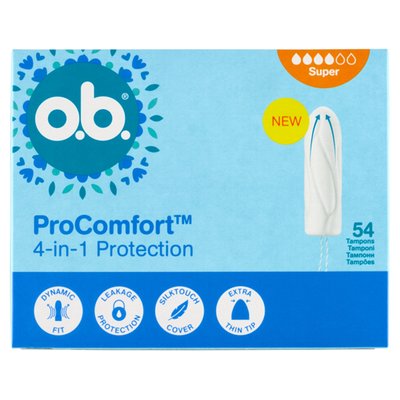 Obrázek O.B. ProComfort Super tampony 54 ks