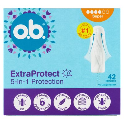 Obrázek O.B. ExtraProtect Super tampony 42 ks