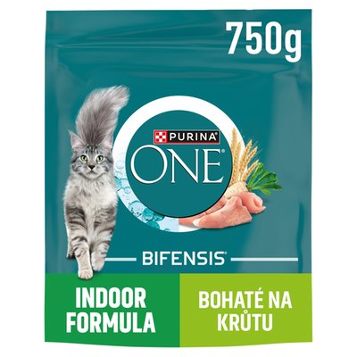 Obrázek Purina ONE Bifensis Indoor granule pro kočky krůta, obiloviny 750g