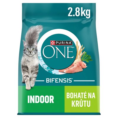 Obrázek Purina ONE Bifensis Indoor granule pro kočky krůta 2,8kg