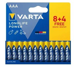 Obrázek Varta Longlife Power AAA 12 kusů (8+4)
