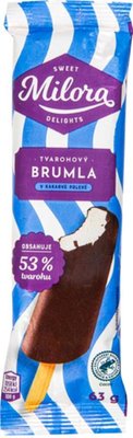 Obrázek Milora Mražený krém tvarohový v kakaové polevě