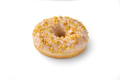 Obrázek Donut bílý s posypem popcorn 57g