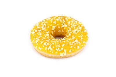 Obrázek Donut s citronovou náplní a bílou čokoládou 71g