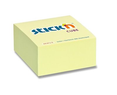 Obrázek Hopax Stick'n Notes samolepící bloček - žlutý