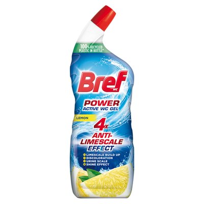 Obrázek Bref Power Active Gel Lemon WC čistič 750ml