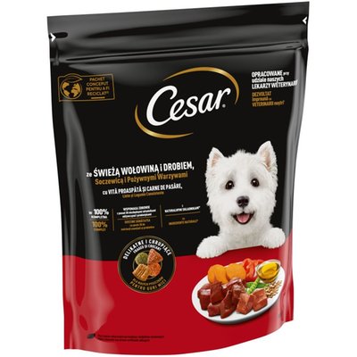 Obrázek Cesar granule hovězí a drůbeží 800g