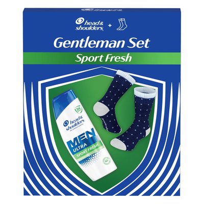 Obrázek Dárková sada Head & Shoulders Men Ultra Sport Fresh šampon proti lupům 300 ml a ponožky