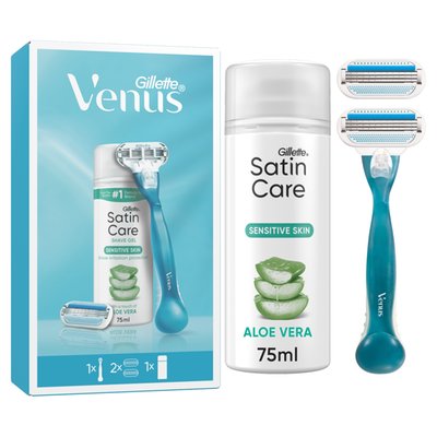 Obrázek Venus Smooth Holicí Strojek + 2 Hlavice + Gillette Satin Care Gel Na Holení