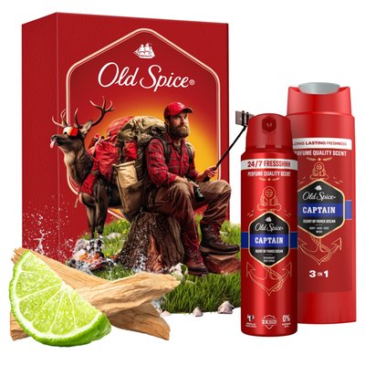 Obrázek Old Spice Outdoor Explorer, Dárková Sada S Deodorantem Ve Spreji A Sprchovým Gelem Captain