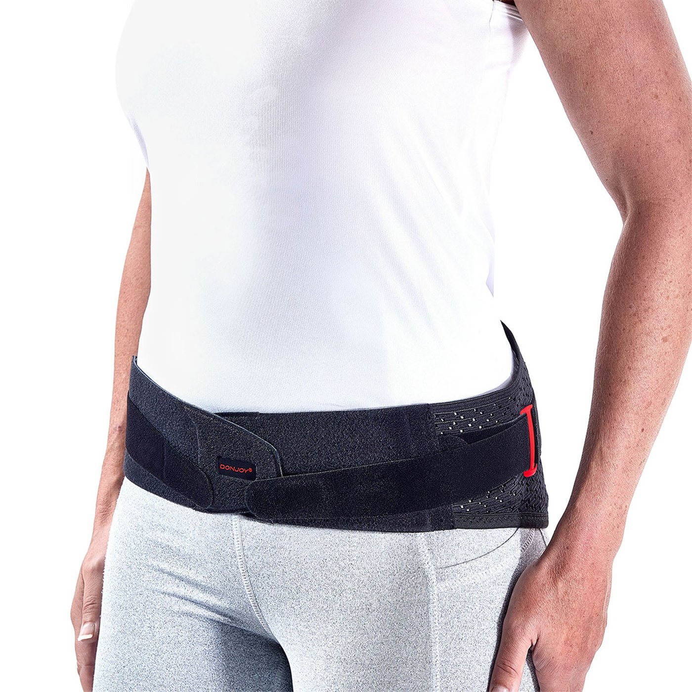 Gallery Image of DONJOY Beckenorthese LumboForce Sacro, Becken-Orthese bei Kreuzschmerzen, Massage-Pelotten, elastisch, schwarz