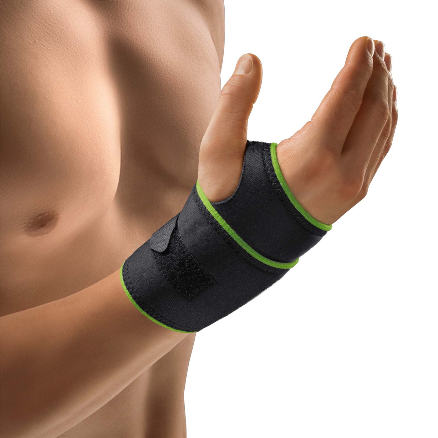 Gallery Image of Bort Handgelenkbandage ActiveColor Sport, Sport-Handgelenkstabilisierung, Neopren, wasserfest, schwarz-grün