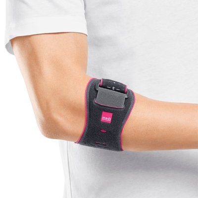 Gallery Image of medi Epicondylitisspange Epibrace, Tennisarm-Spange einhändig anlegbar, flexible Pelotte, atmungsaktiv