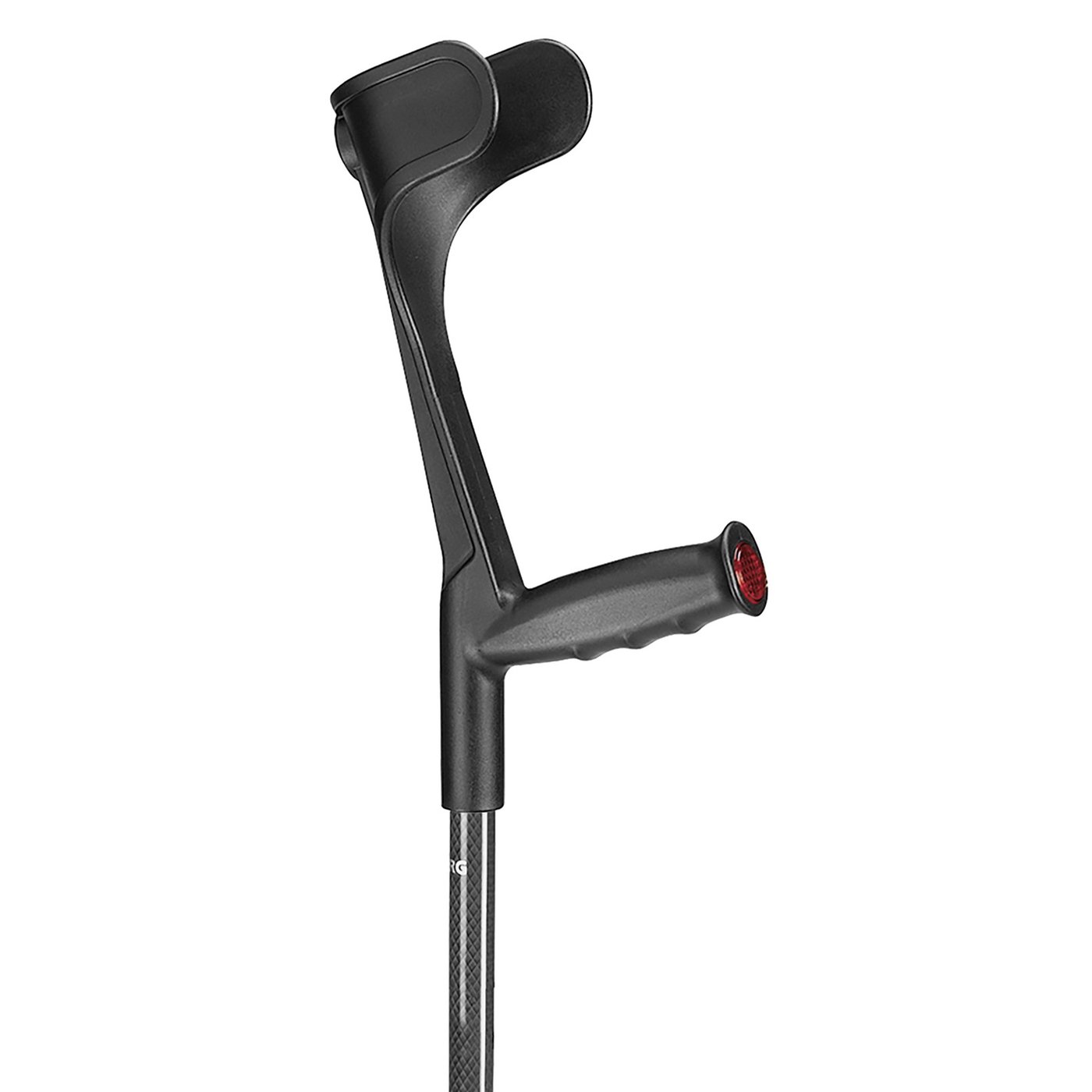 Gallery Image of Ossenberg Carbon-Gehstütze Klassiker, Unterarmgehstütze bis 140 kg, Softgriff, carbon-schwarz