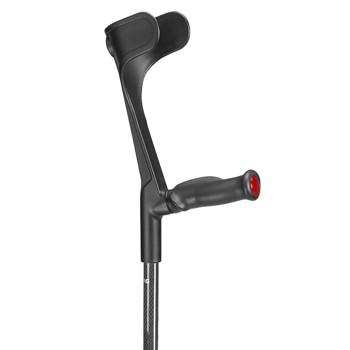 Product Image of Ossenberg Carbon-Gehstütze Klassiker, Unterarmgehstütze bis 140 kg, Softgriff, carbon-schwarz