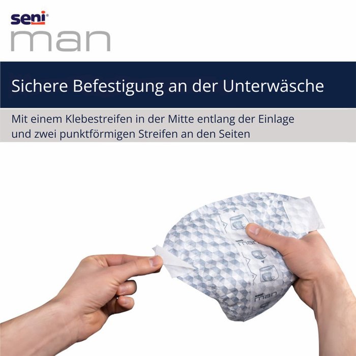 Gallery Image of Inkontinenzeinlagen Seni Man Normal seitlicher Auslaufschutz