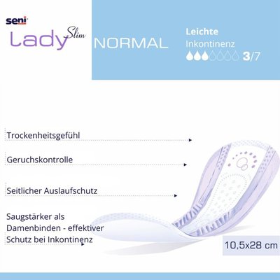 Gallery Image of Inkontinenzeinlagen Seni Lady Slim Normal diskret dünn