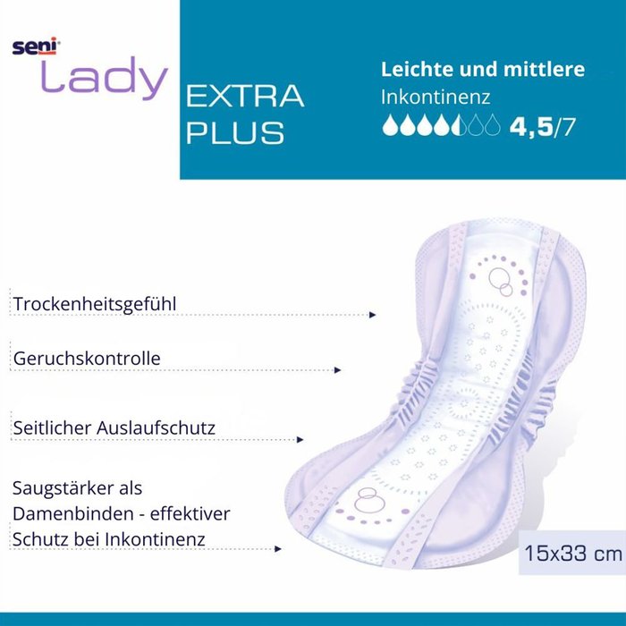 Gallery Image of Inkontinenzeinlagen Seni Lady Extra Plus maximaler Schutz
