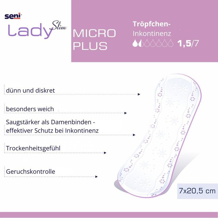 Gallery Image of Inkontinenzeinlagen Seni Lady Micro Plus ultradünn