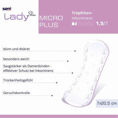 Gallery Image of Inkontinenzeinlagen Seni Lady Micro Plus ultradünn