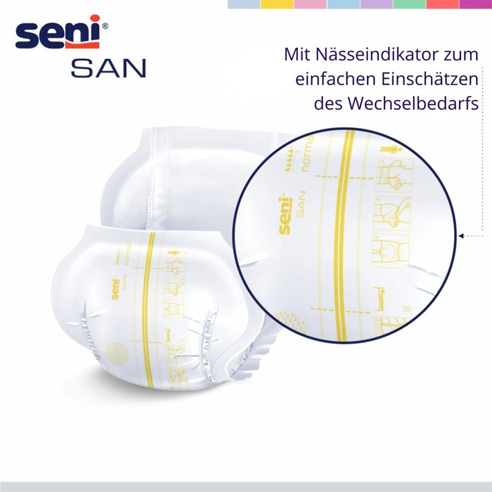 Gallery Image of Inkontinenzvorlagen Seni San Normal Unisex anatomisch geformt