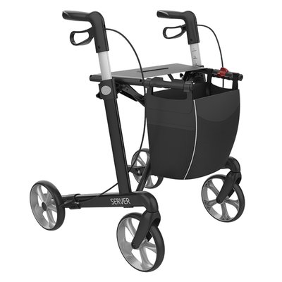 Product Image of Leichtgewicht Rollator Server Aluminium Faltbar Höhenverstellbar TPE-Räder