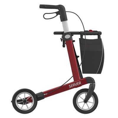 Gallery Image of Rehasense Rollator Server Aluminium, leichter Gehwagen faltbar, Soft-Räder, abnehmbare Einkaufstasche