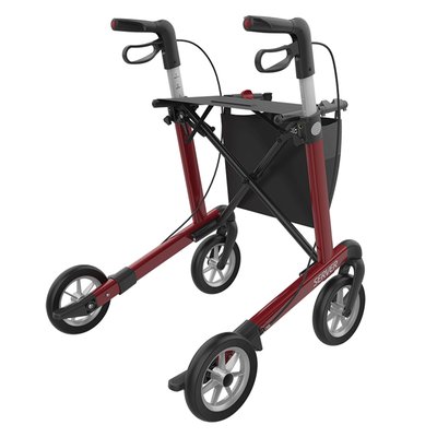 Gallery Image of Rehasense Rollator Server Aluminium, leichter Gehwagen faltbar, Soft-Räder, abnehmbare Einkaufstasche