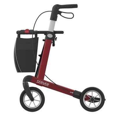 Gallery Image of Rehasense Rollator Server Aluminium, leichter Gehwagen faltbar, Soft-Räder, abnehmbare Einkaufstasche