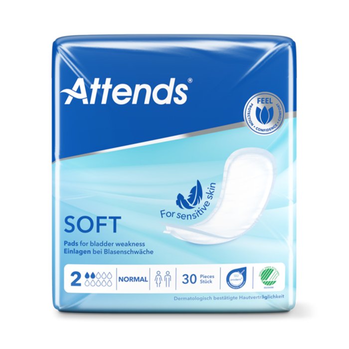 Product Image of Inkontinenzeinlagen Attends Soft 2 Normal hautschonend 4x30 Stk.