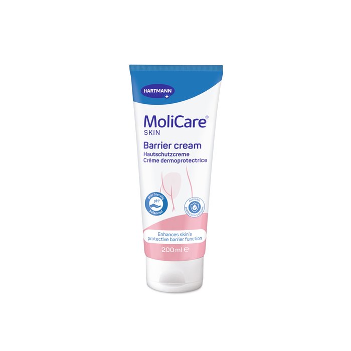 Product Image of MoliCare Skin Hautschutzcreme, Hautpflege bei Inkontinenz, Feuchtigkeitsversorgung, Hautbarriere, 200 ml