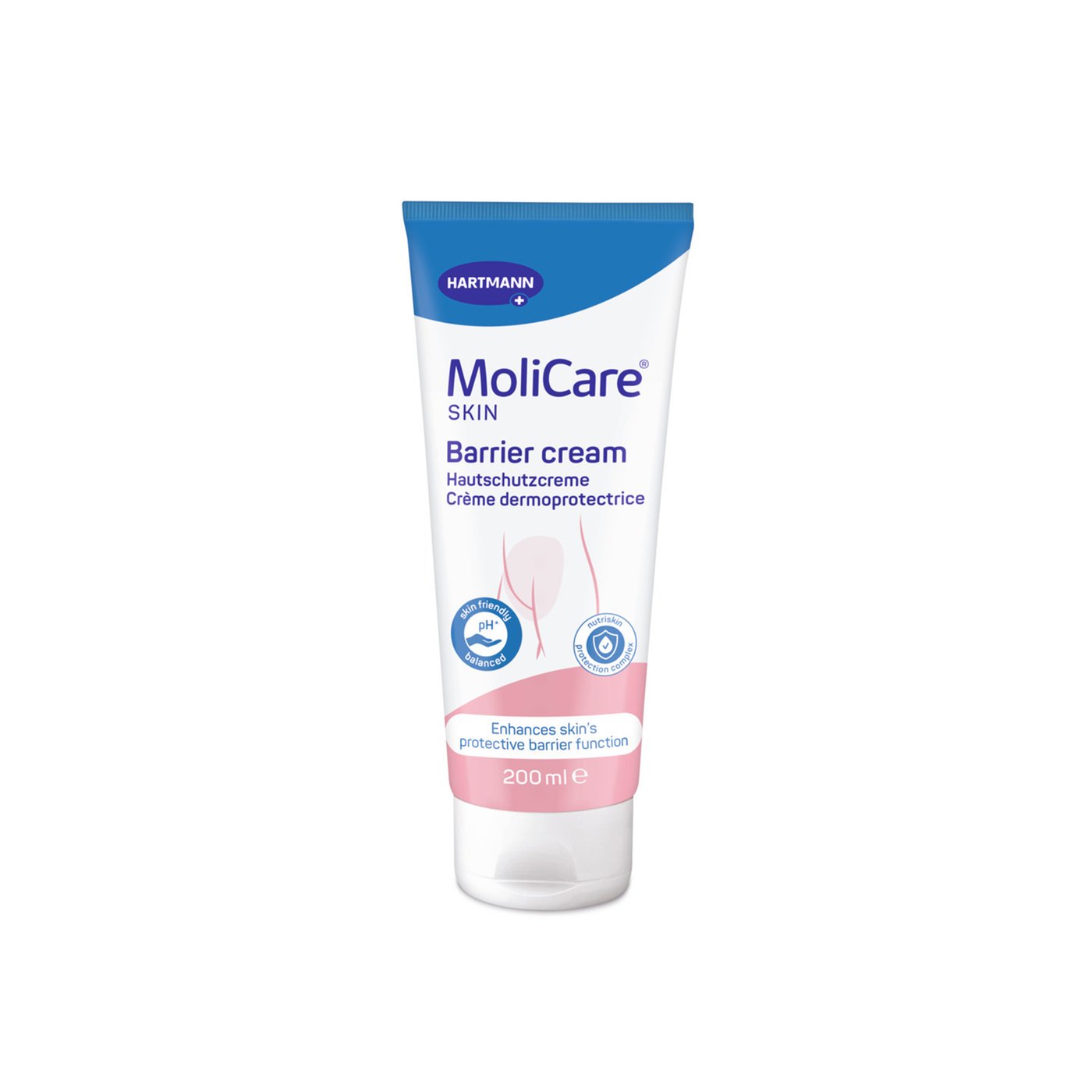 Gallery Image of MoliCare Skin Hautschutzcreme, Hautpflege bei Inkontinenz, Feuchtigkeitsversorgung, Hautbarriere, 200 ml