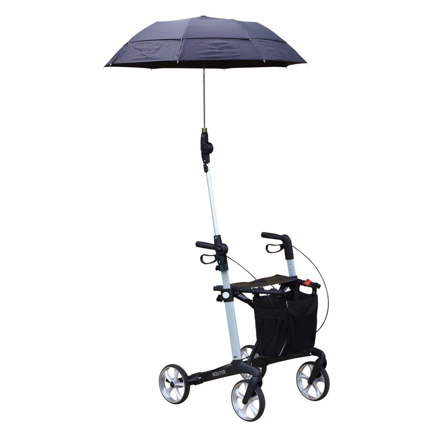 Gallery Image of Rehasense Rollator-Regenschirm für Athlon & Server, Schutz vor Regen und Sonne, flexibler Gelenkarm